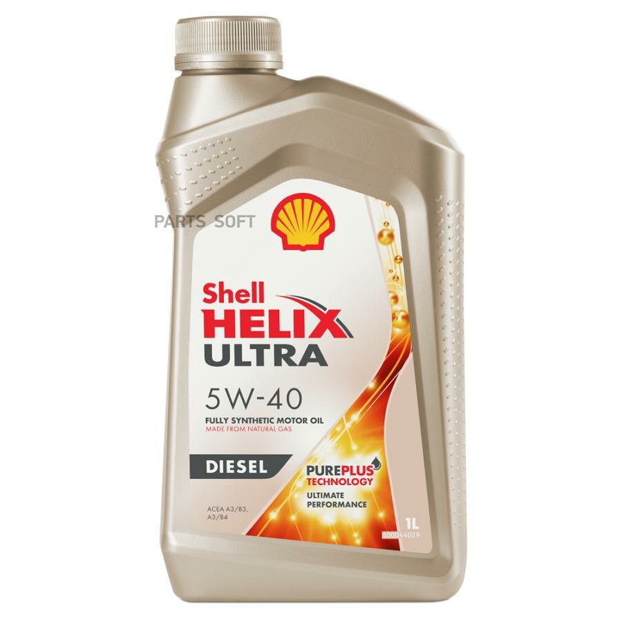 SHELL 550046380 Масло моторное синтетическое Shell Helix Ultra Diesel 5W-40 (1 л)