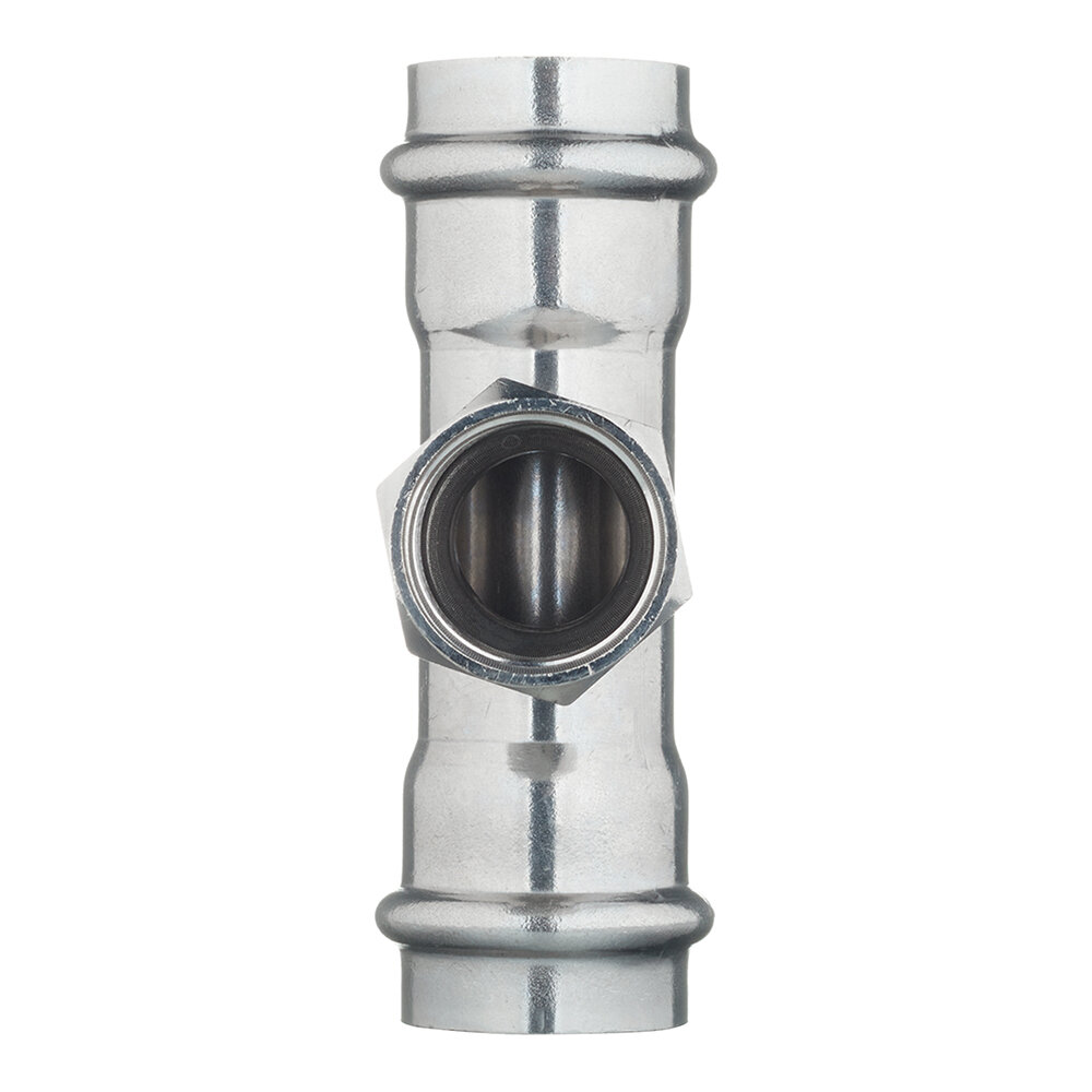 Пресс-тройник из нержавеющей стали Valtec ВР 28 мм x 3/4" - фото №3