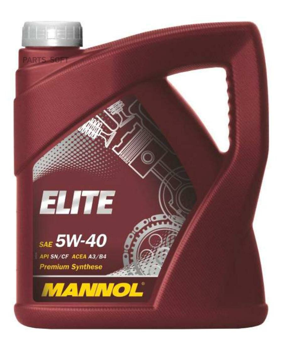 MANNOL 1006 Масло моторное MANNOL Elite 5W-40 синтетическое 4 л 1006