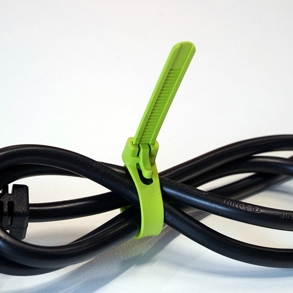 Стяжка кабельная Европартнер 300х7,5 мм многоразовая нейлоновая черная (12 шт.) - фотография № 8