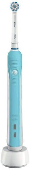 Зубная щетка электрическая Oral-B Pro 700 Sensi Clean голубой/белый