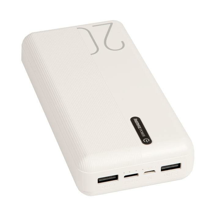 Внешний аккумулятор REMAX RPP-297 Lefen Series Power Bank, 2.1A, (20000mAh), white 6954851211532