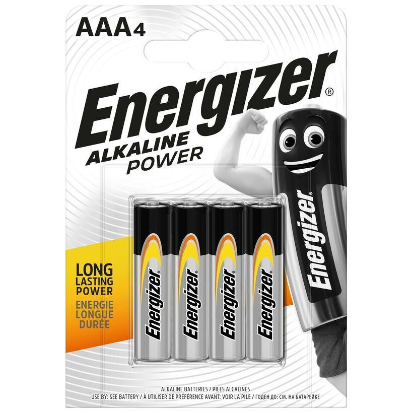 Energizer AAA LR03 Alkaline Power BL4 , 4шт.