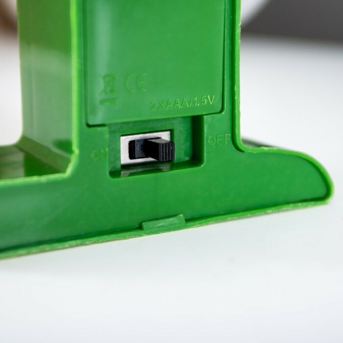 Настольные RISALUX Ночник "Кактус малый" 5 LED батарейки 3xAG13 зеленый 7,5х3х12 см. - фотография № 7
