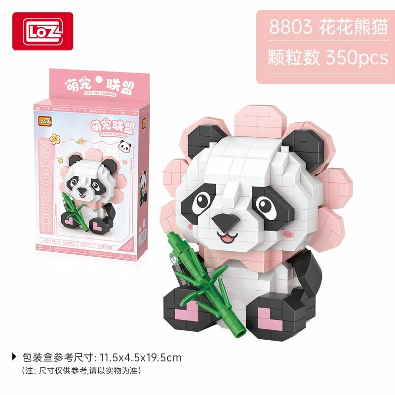 фото Конструктор Loz micro 8803 Панда с бамбуком , 350 деталей