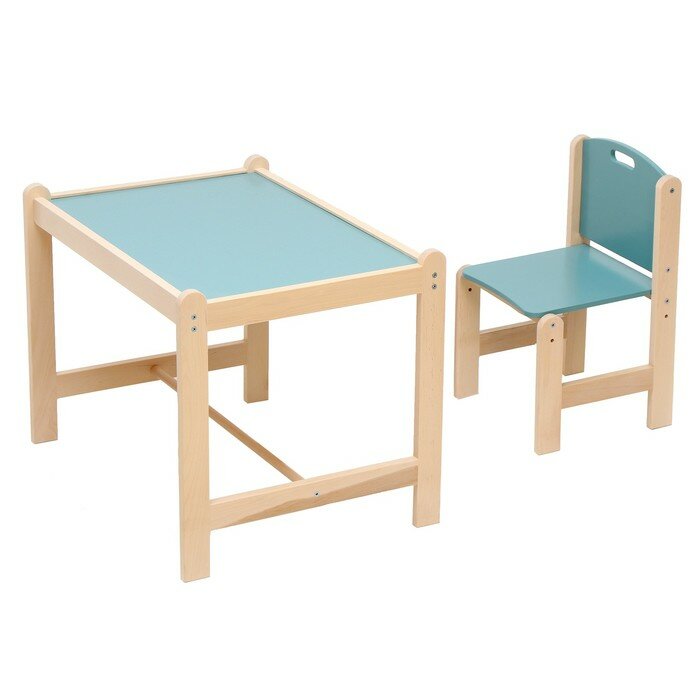 Набор детской мебели: стол + стул, «Каспер», голубой - фотография № 1