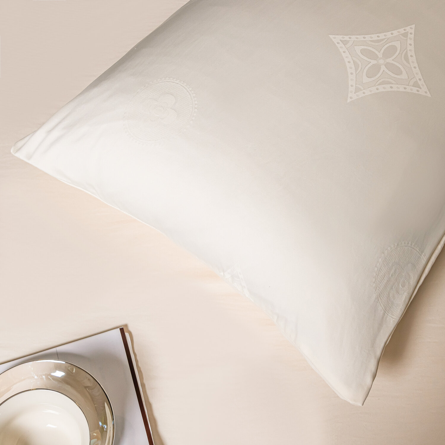 Комплект постельного белья 2 спальный Сатин Жаккард GC003, 70х70 - фотография № 7