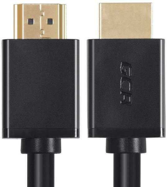 Кабель HDMI 1.5м Green Connection GCR-HM411-1.5m круглый черный