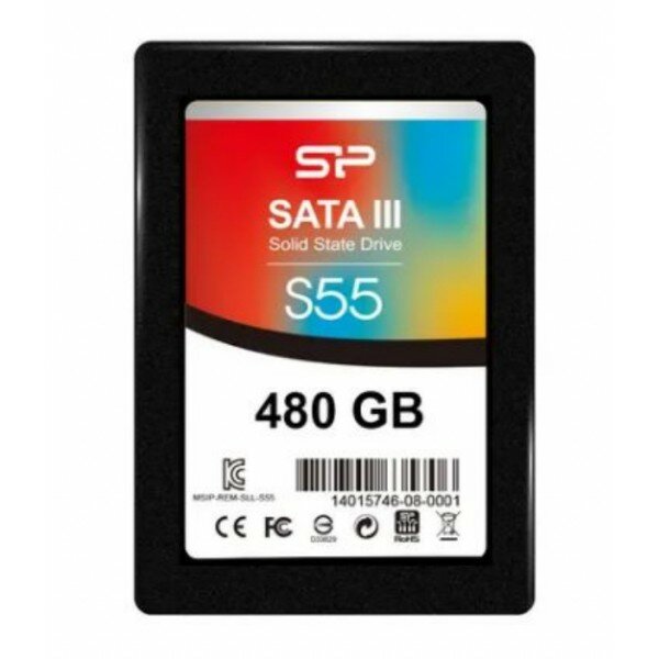 SSD накопитель Silicon Power SSD 480Gb S55 SP480GBSS3S55S25 (SATA3.0. 7mm)