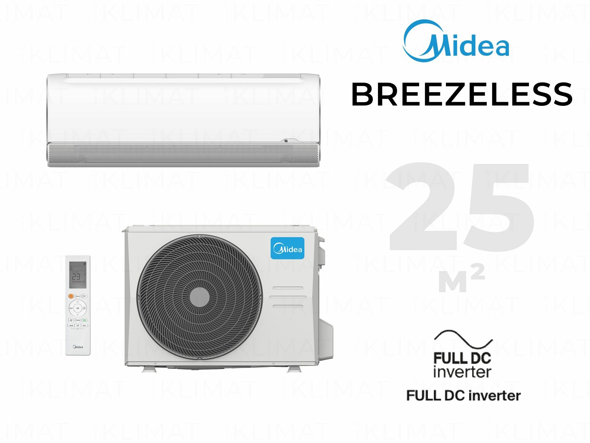 Настенный кондиционер Midea Breezeless MSFA1-09N8D6-I/MSFA1-09N8D6-O