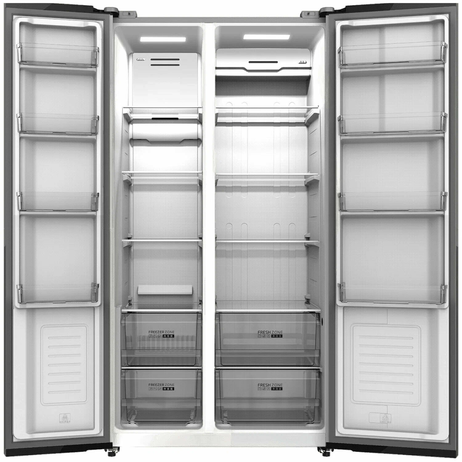 Холодильник Side by Side Kraft KF-MS5851SI - фотография № 2