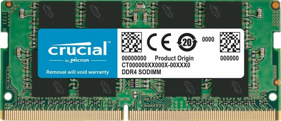 Оперативная память 16Gb DDR4 3200MHz Crucial SO-DIMM (CT16G4SFS832A)