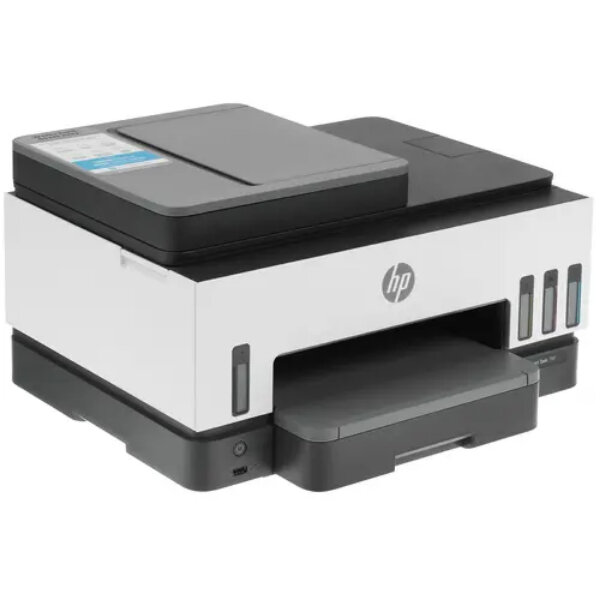 МФУ струйное HP Smart Tank 790 All-in-One Printer, (принтер/сканер/копир, A4 15(9ppm), duplex, dual-band Wi-Fi, ADF, ethernet, печать с USB)