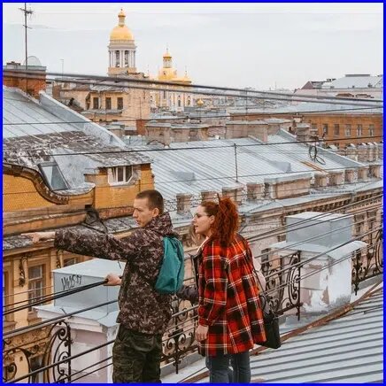 Подарочный сертификат "Экскурсия по крышам", для двоих, в подарочной упаковке, Санкт-Петербург