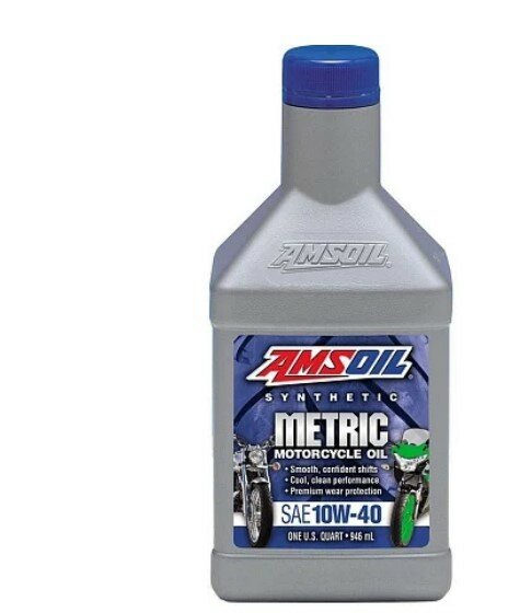 Мотоциклетное масло Amsoil Synthetic Metric Motorcycle Oil SAE 10W-40 (0,946л) Mcfqt .