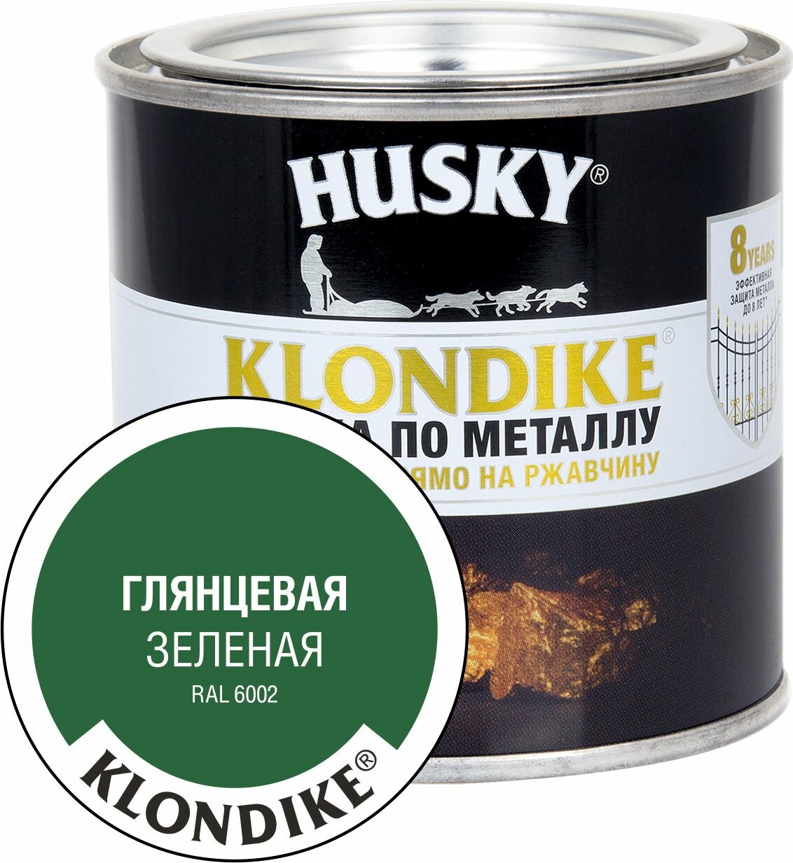 Краска алкидная (А) HUSKY Klondike по металлу гладкая