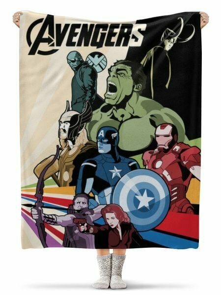 Плед "Мстители / The Avengers" - фотография № 1