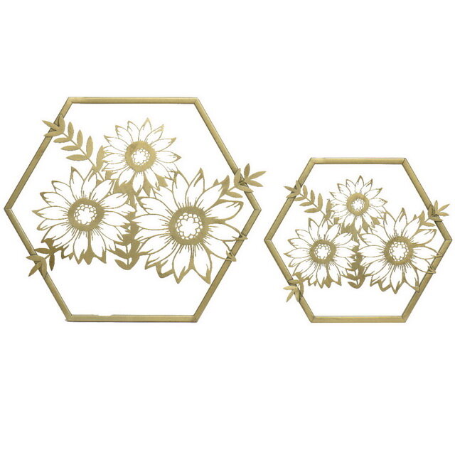 фото Kaemingk Набор декоративных панно Flower Symphony 39 см, 2 шт 851436