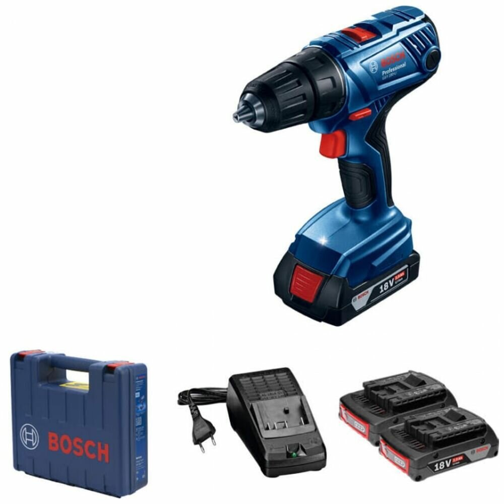 Аккумуляторная дрель-шуруповерт Bosch GSR 180-LI 2,0 А/ч 06019F8109 - фото №1
