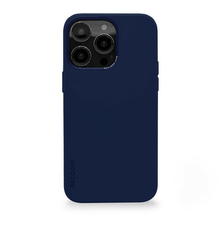 Чехол Decoded AntiMicrobial Silicone с MagSafe для iPhone 14 Pro синий (Navy Peony)