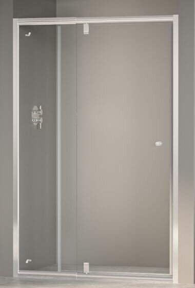 фото Дверь для душа RGW PA-02-90 NEW распашная, профиль хром,стекло: прозрачное,шиншила