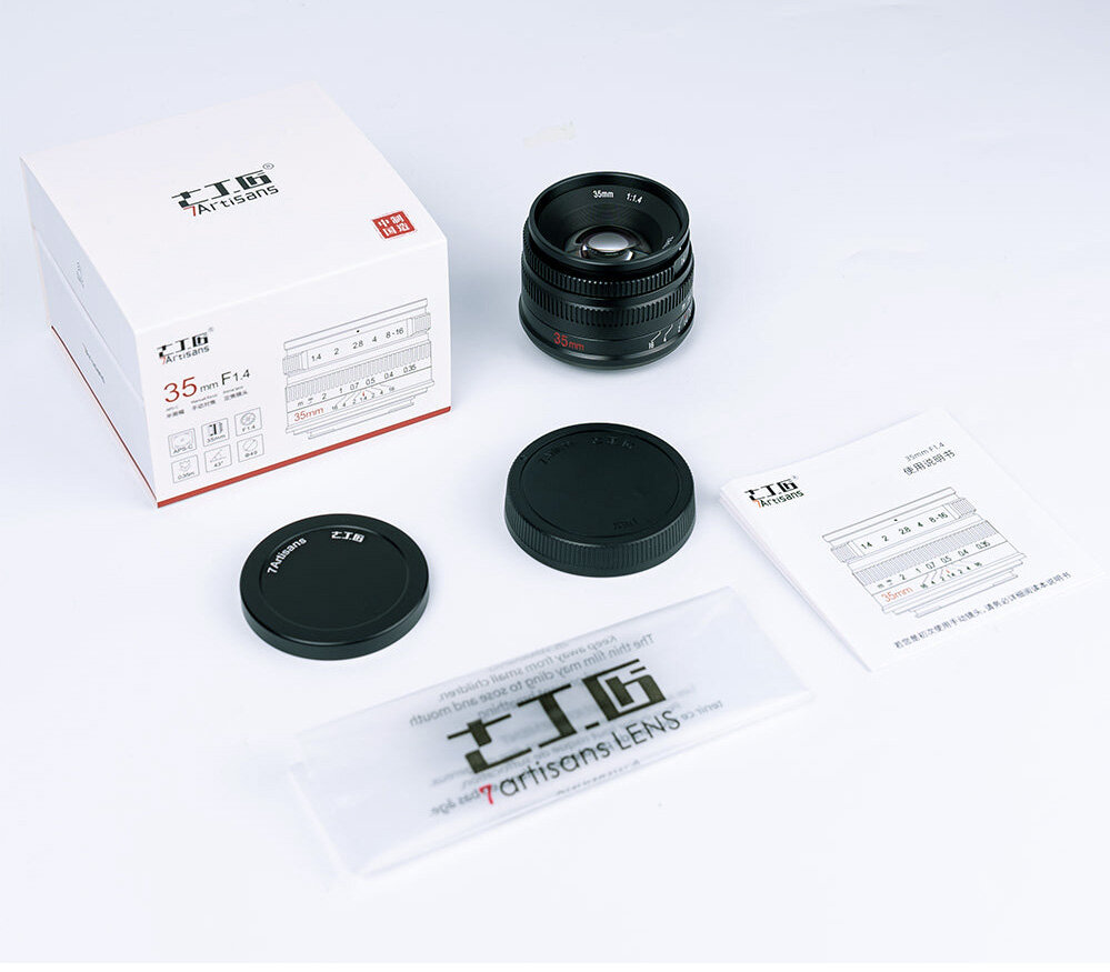 Объектив 7artisans 35mm f/1.4 Fujifilm X, черный