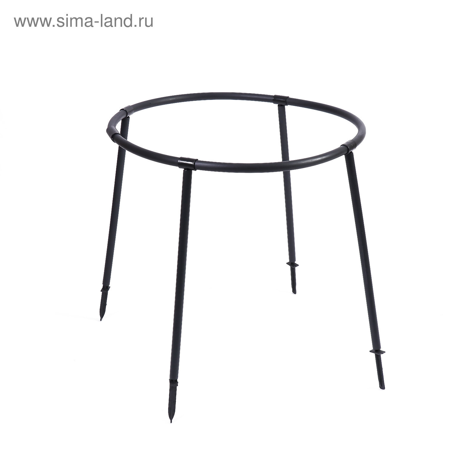 фото Кустодержатель, d = 64 см, h = 50 см, ножка d = 2 см, пластик, чёрный, «Смородина»