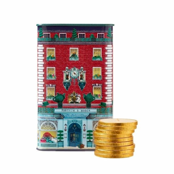 Конфеты Fortnum and Mason Piccadilly Milk Chocolate Coin Tin 2х150 гр - фотография № 4