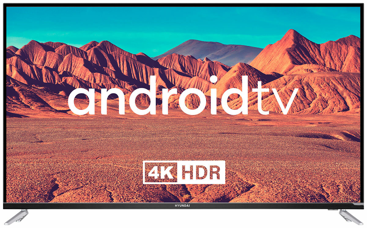 Телевизор Hyundai Android TV H-LED55BU7008 черный диагональ экрана 55" (140 см) разрешение 4K Ultra HD