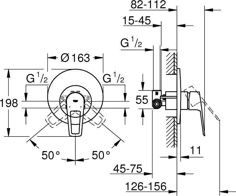 Смеситель для душа Grohe - фото №5