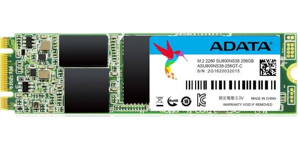 Твердотельный накопитель ADATA Ultimate SU800 256 ГБ M.2 ASU800NS38-256GT-C