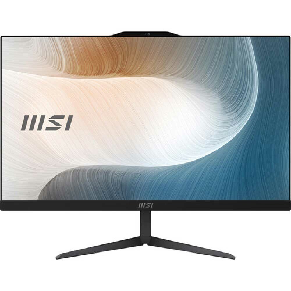 MSI Моноблок/ MSI Modern AM242 11M-1000RU 23.8"(1920x1080 (матовый) IPS)/Intel Pentium 7505(3.5Ghz)/4096Mb/128SSDGb/noDVD/Int:Shared/Cam/BT/WiFi/war 1y/4.65kg/Black/W11Pro