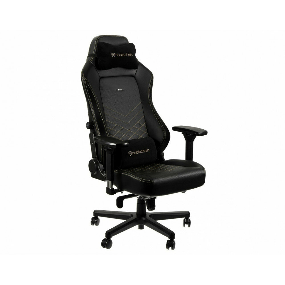 Игровое Кресло Noblechairs HERO (NBL-HRO-PU-GOL) PU Leather / black/gold - фотография № 1