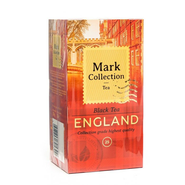 Чай черный в пакетиках Mark Collection ENGLAND, 25пакх2гр - фотография № 1