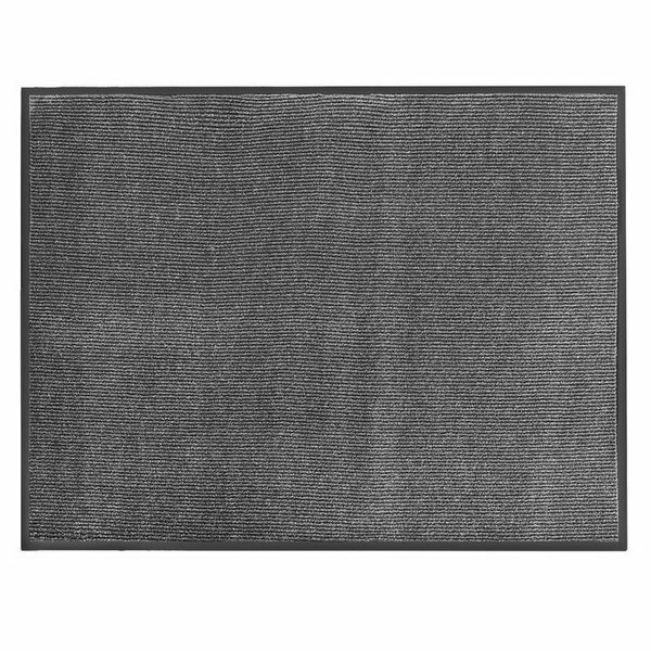 Коврик придверный влаговпитывающий, ребристый, "Комфорт", 90x120 см, цвет серый - фотография № 2