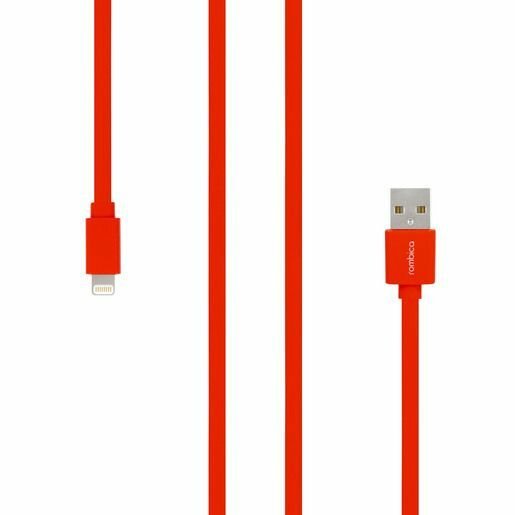 Кабель Rombica Digital MR-01, интерфейс Lightning to USB. Длина 1 м. Цвет красный.