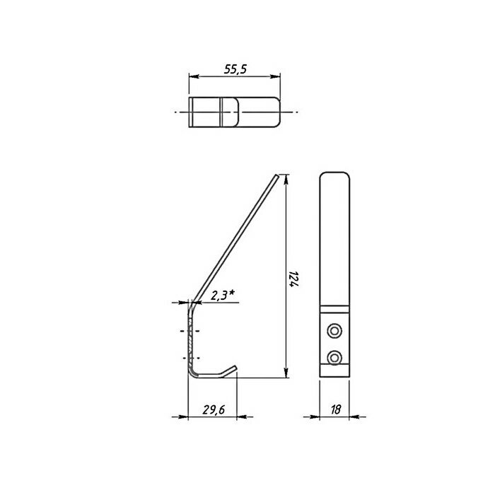 Металлист Крючок-вешалка №3, покрытие полимер - фотография № 6