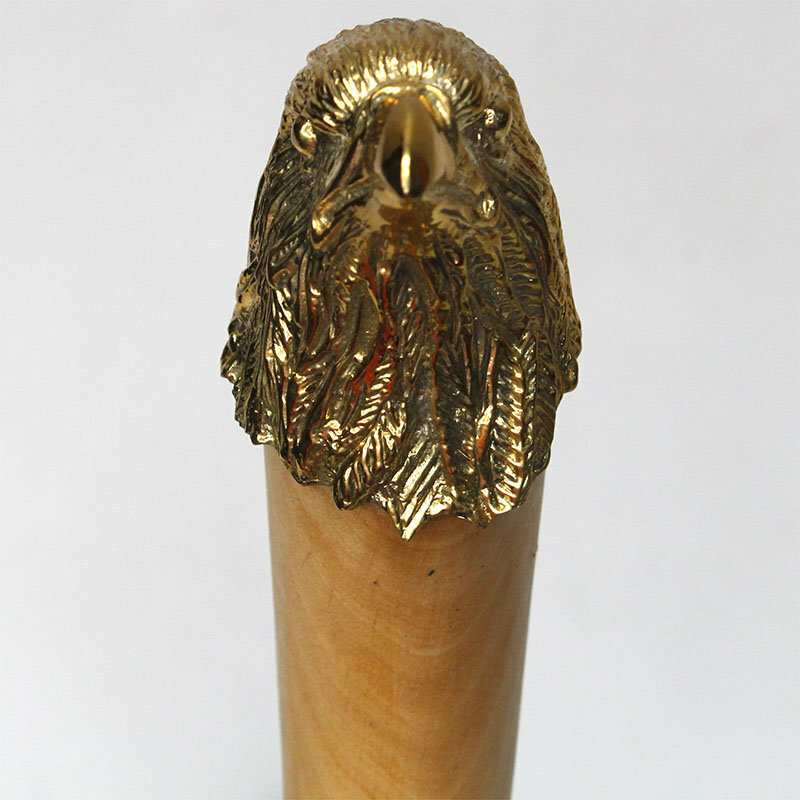 Подарки Казачья нагайка "Орёл" из кожи с латунным навершием (85 см) - фотография № 6