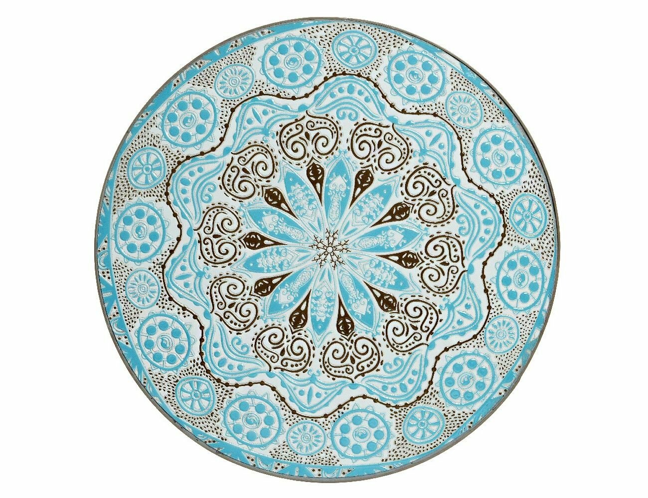 Садовая мебель с мозаикой TURKISH ROMANCE (стол и 2 стула), металл, керамика, Kaemingk 806218/806220-набор - фотография № 2