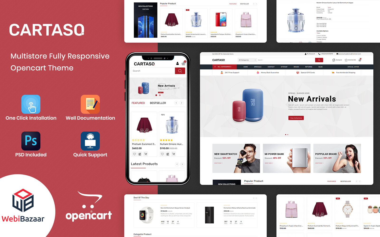 Шаблон OpenCart Cartaso - Mega Store