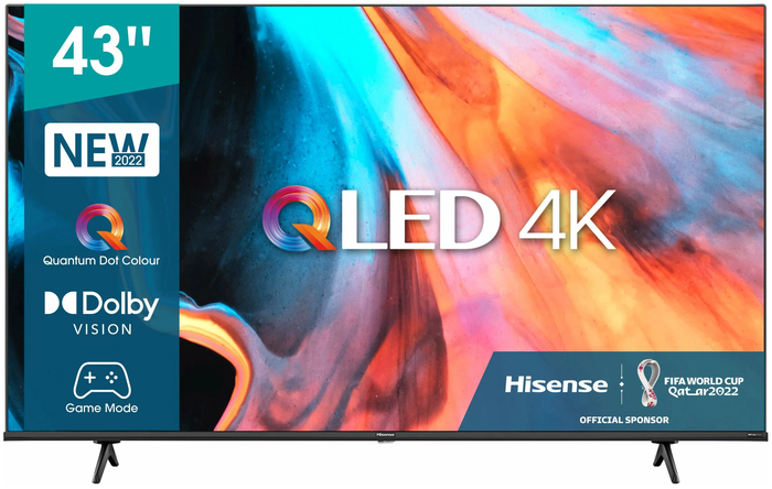 Телевизор Hisense 43E7HQ, черный