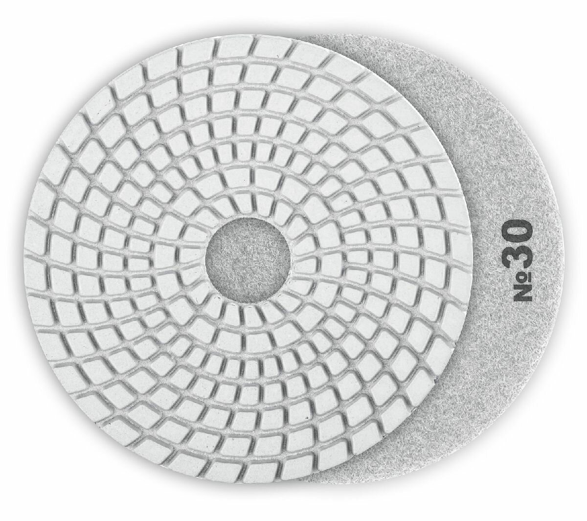 ЗУБР 100мм №30 алмазный гибкий шлифовальный круг (Черепашка) для мокрого шлифования (29866-030)