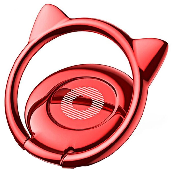 Baseus Подставка-держатель с кольцом Baseus Cat Ear Ring Bracket (SUMA-09) (Red)