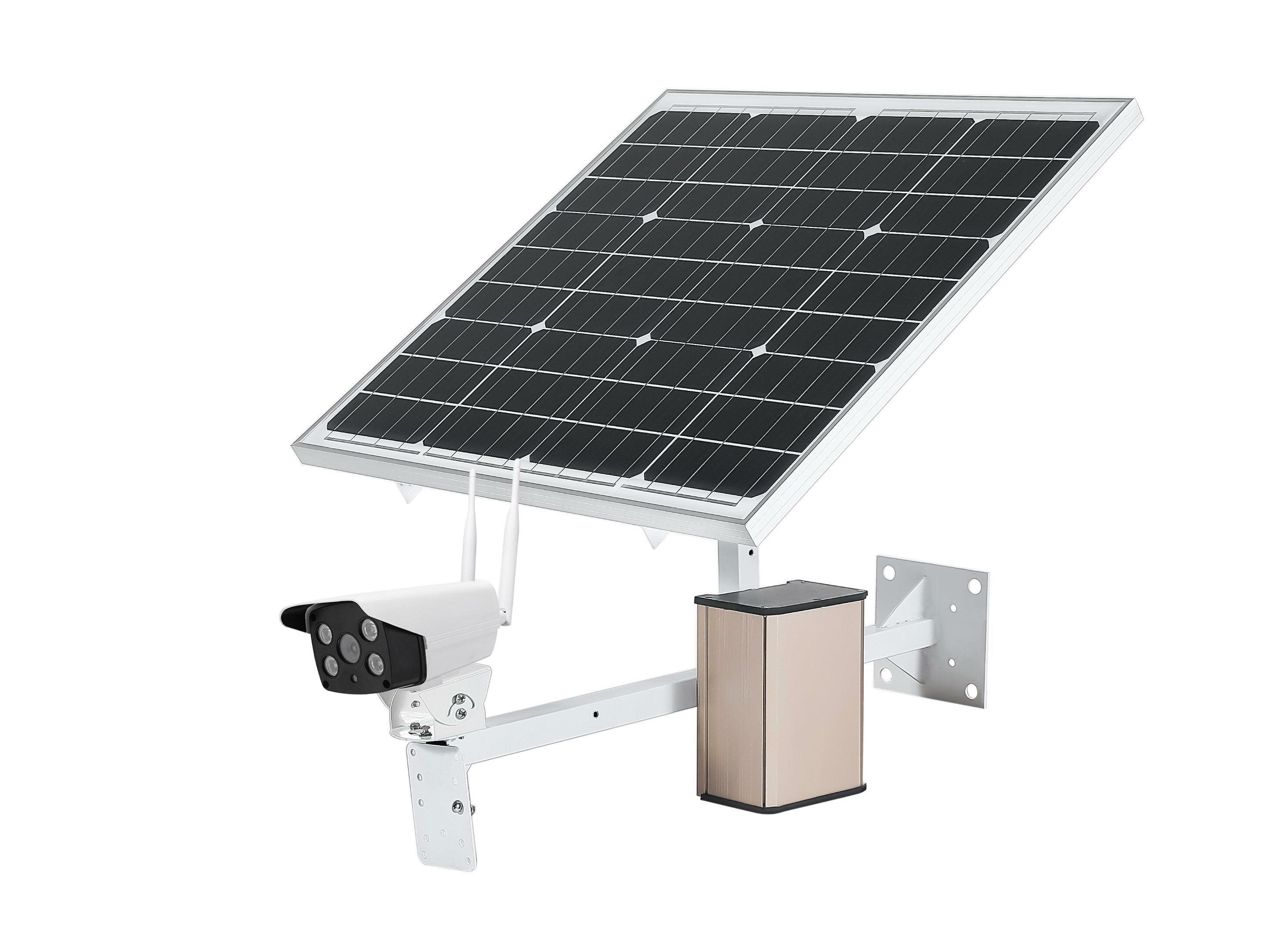 Комплект 3G/4G камеры видеонаблюдения на солнечных батареях - Link Solar NC100G-60W-40AH (встроенный микрофон, работа с сим картой, запись на карту па