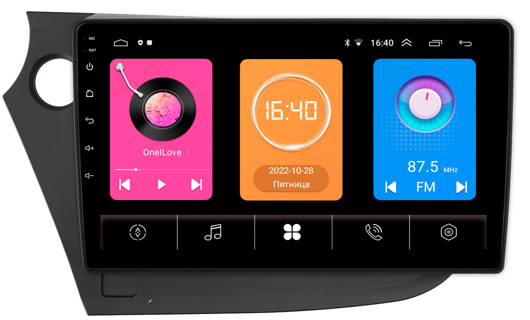 Штатная магнитола OEM RS9-303 для Honda Insight II (2009-2014) (левый руль) на Android 10