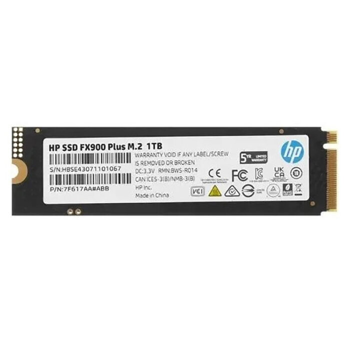 HP 1Tb M.2 2280 NVMe PCIe Gen4х4 FX900 Plus 7F617AA#ABB