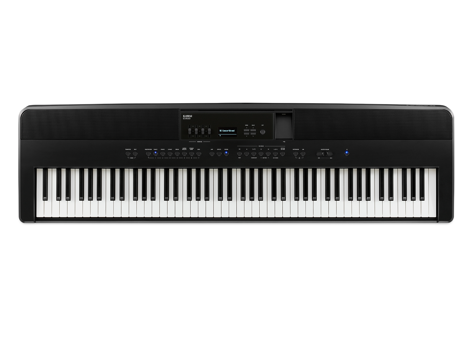 KAWAI ES920 B - цифровое пианино, механика RH III, 38 тембров, 2*20 Вт, цвет черный