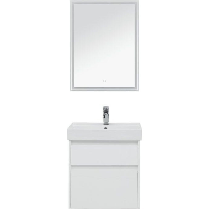 Комплект мебели для ванной Aquanet Nova Lite 60 242921 подвесной Белый - фотография № 1