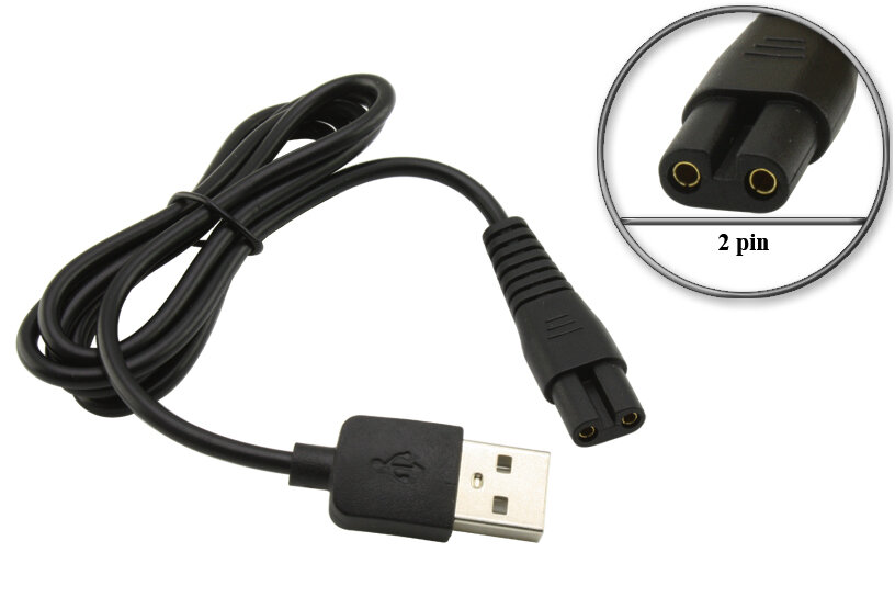 Кабель USB - 5V (UC DYKE) для зарядки от устройства с USB выходом бритвы, триммера, машинки для стрижки Dykemann Barthaare, Friseurи др.