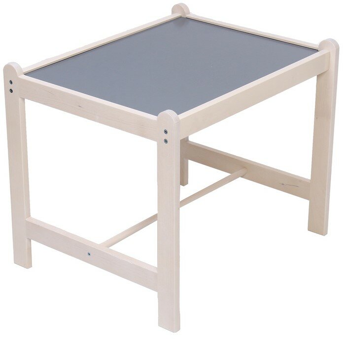 Набор детской игровой мебели: стол + 2 стула + скамья, «Каспер», серый - фотография № 3